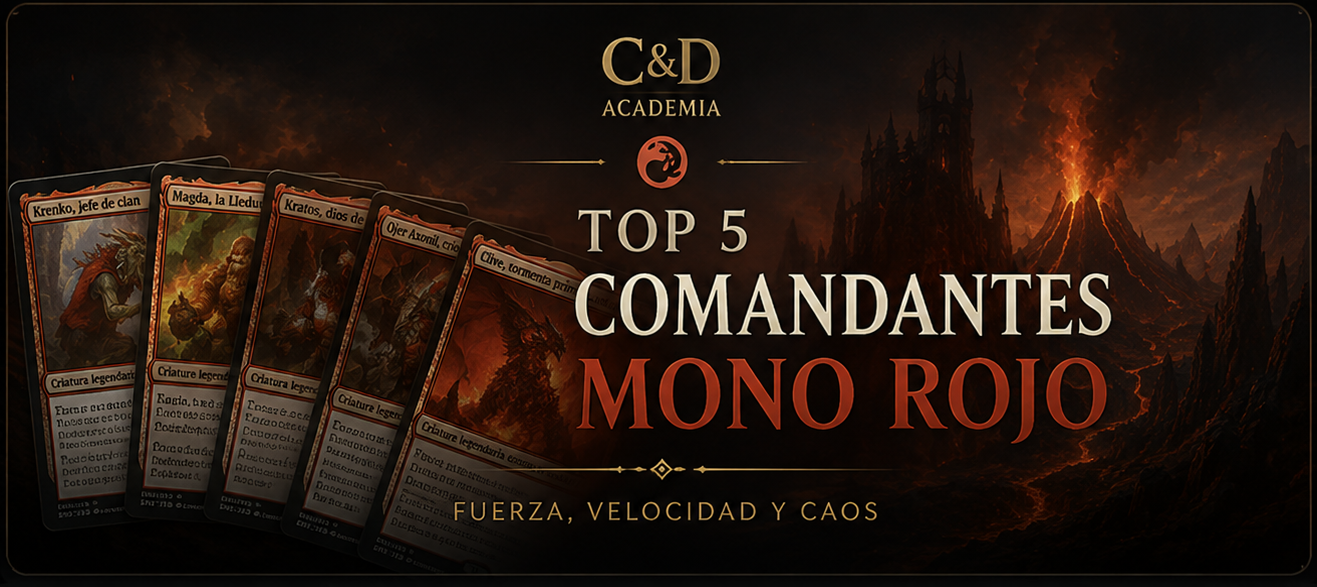 Top 5 comandantes monorrojos para Commander