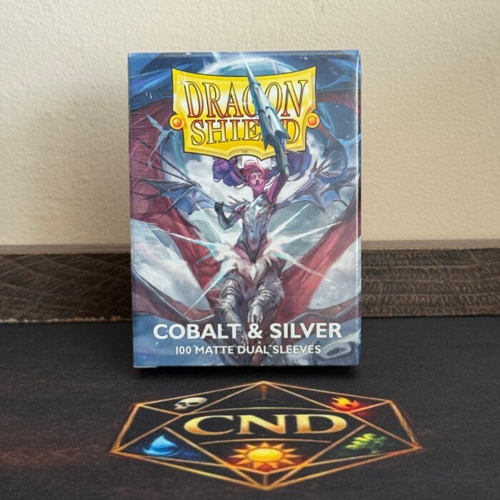 Dragon Shield Matte Dual Cobalt and Silver 100 fundas para Commander y Magic