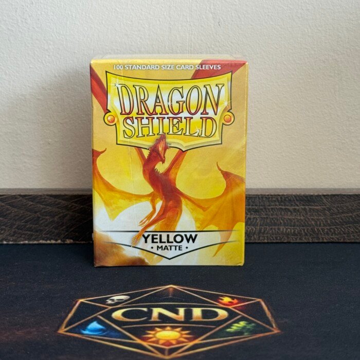 Dragon Shield Matte Yellow 100 fundas amarillas para Commander y Magic