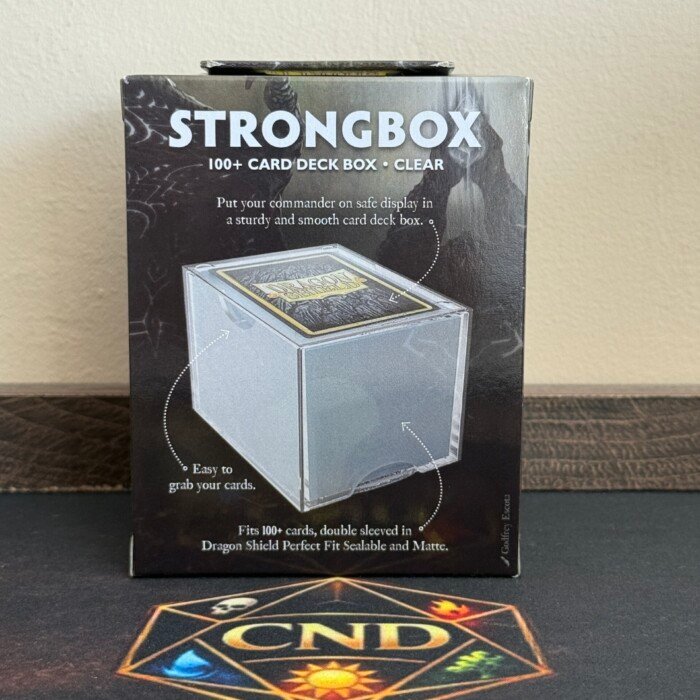 Dragon Shield Strongbox 100+ Transparente deck box para Commander