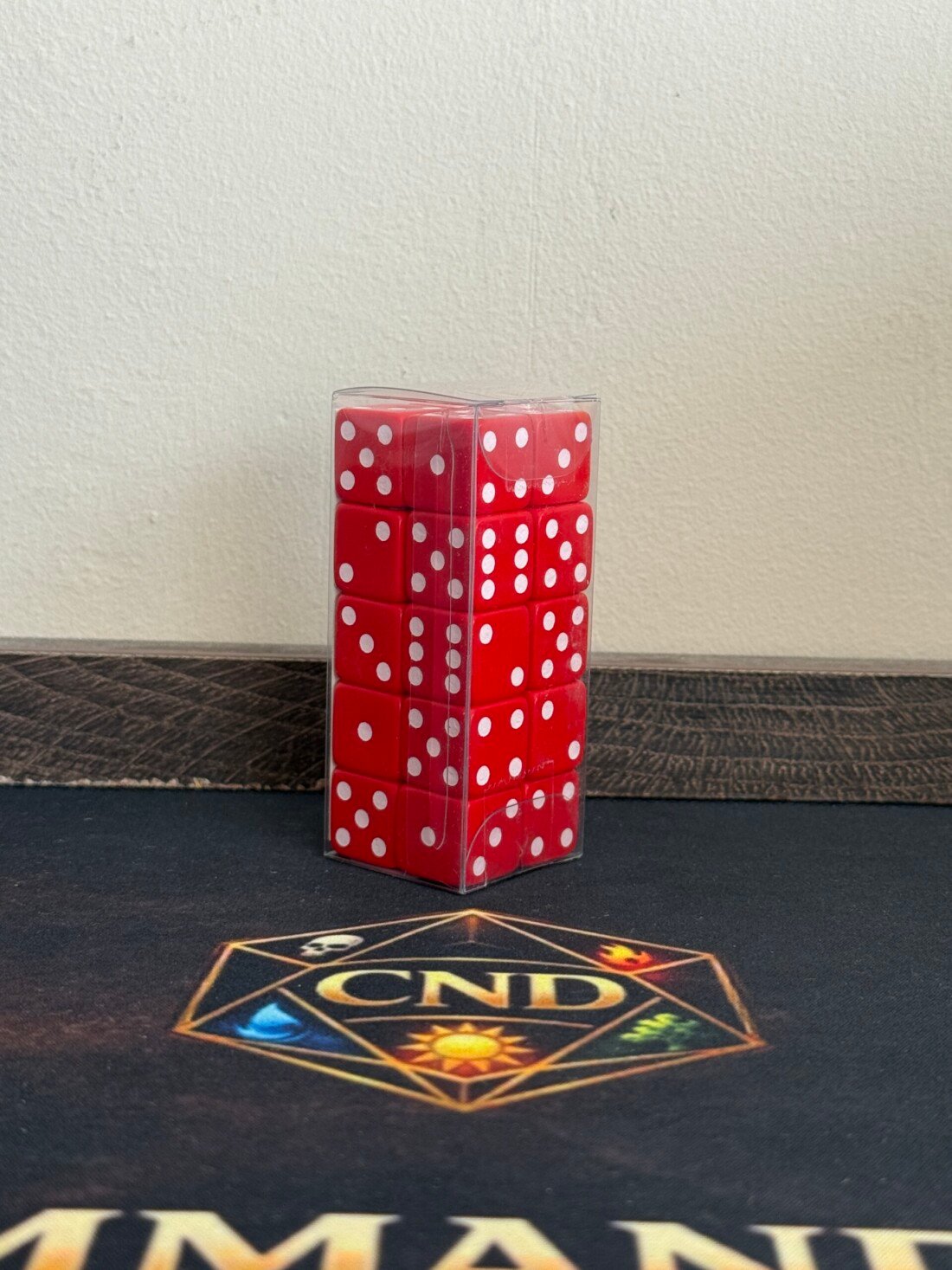 Q Workshop pack de 20 dados D6 rojos para Magic y juegos de mesa