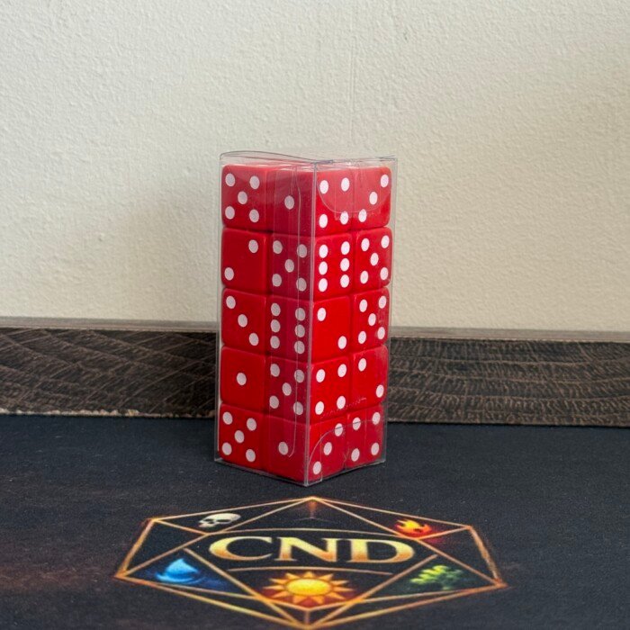 Q Workshop pack de 20 dados D6 rojos para Magic y juegos de mesa