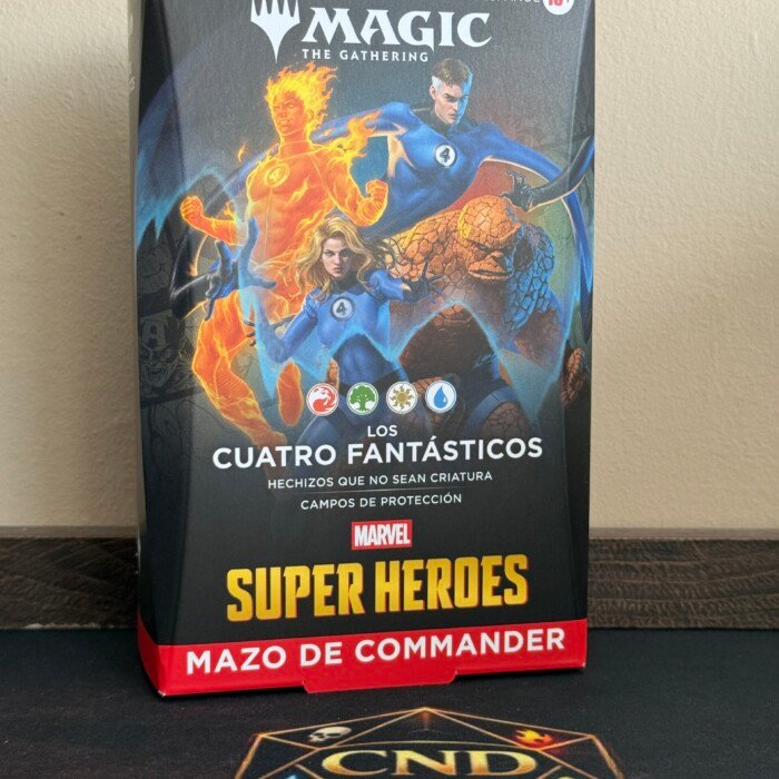 Los Cuatro Fantásticos precon Commander Marvel en español sellado