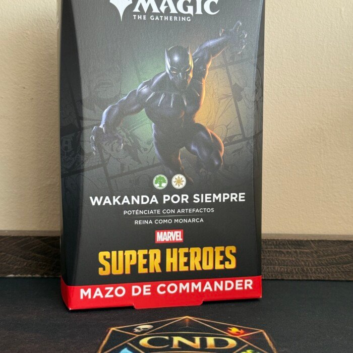 Wakanda por siempre precon Commander Marvel en español sellado