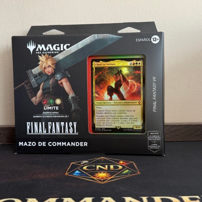 Límite Cloud precon Commander Final Fantasy VII en español sellado