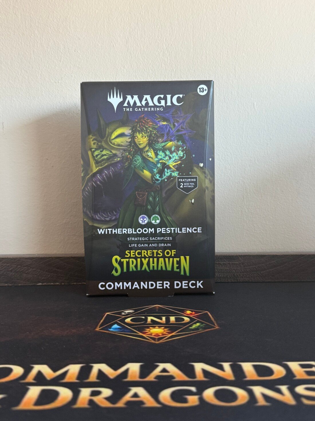 Witherbloom Pestilence precon Commander sellado