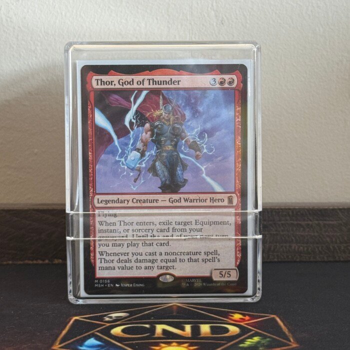 Thor Commander B2 centrado en hechizos de daño y rayos. Un mazo monorrojo explosivo, temático y directo para disfrutar de Commander.
