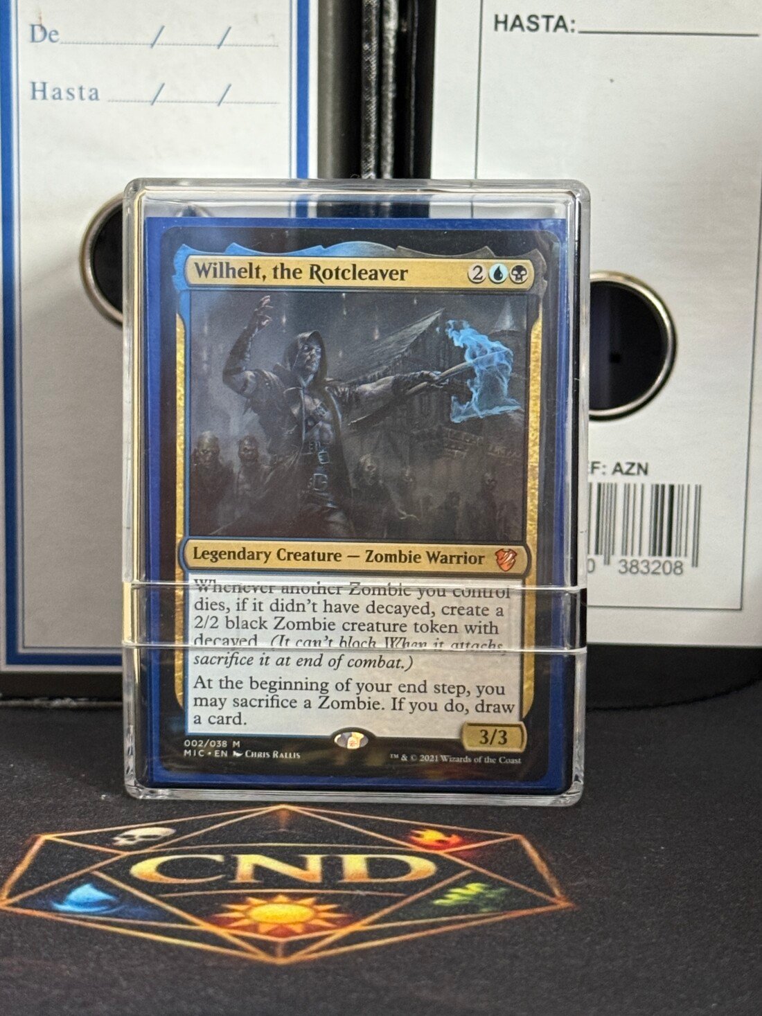Wilhelt el Podredumbre mazo Commander B3 Dimir tribal de Zombis