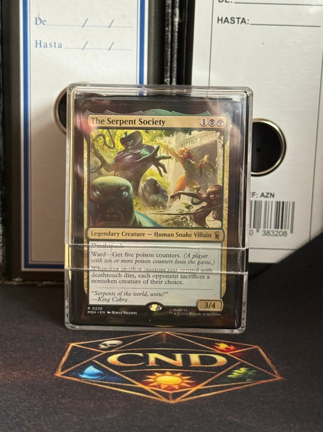 The Serpent Society mazo Commander B2 Golgari de toque mortal