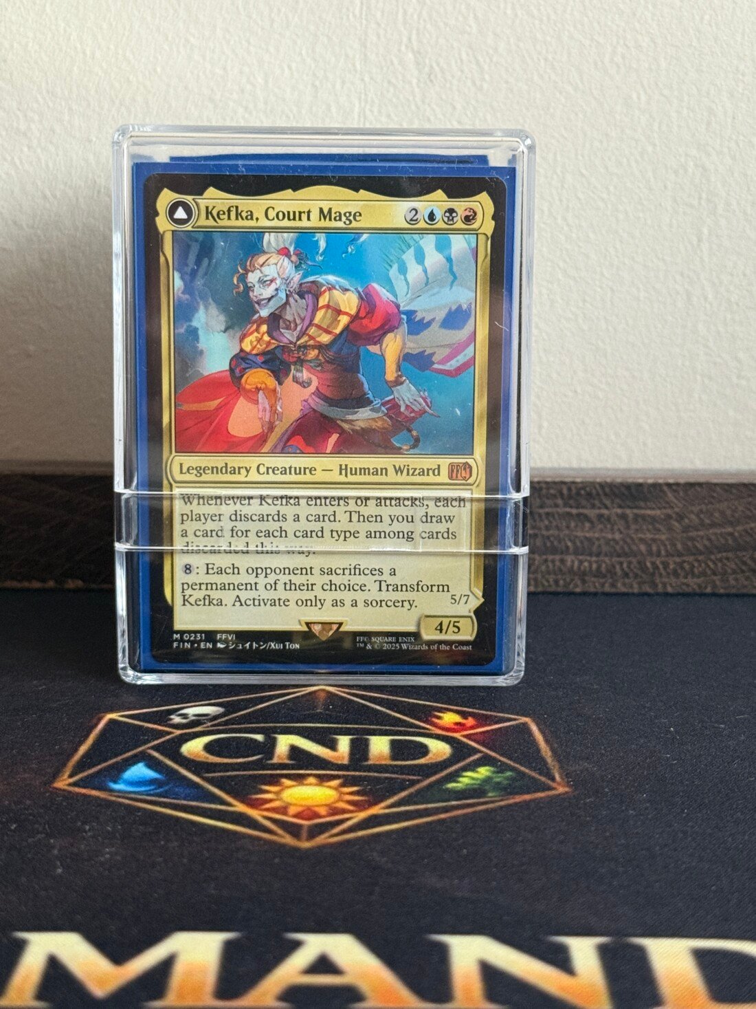 Kefka Mago de la Corte mazo Commander B3 Grixis de FINAL FANTASY