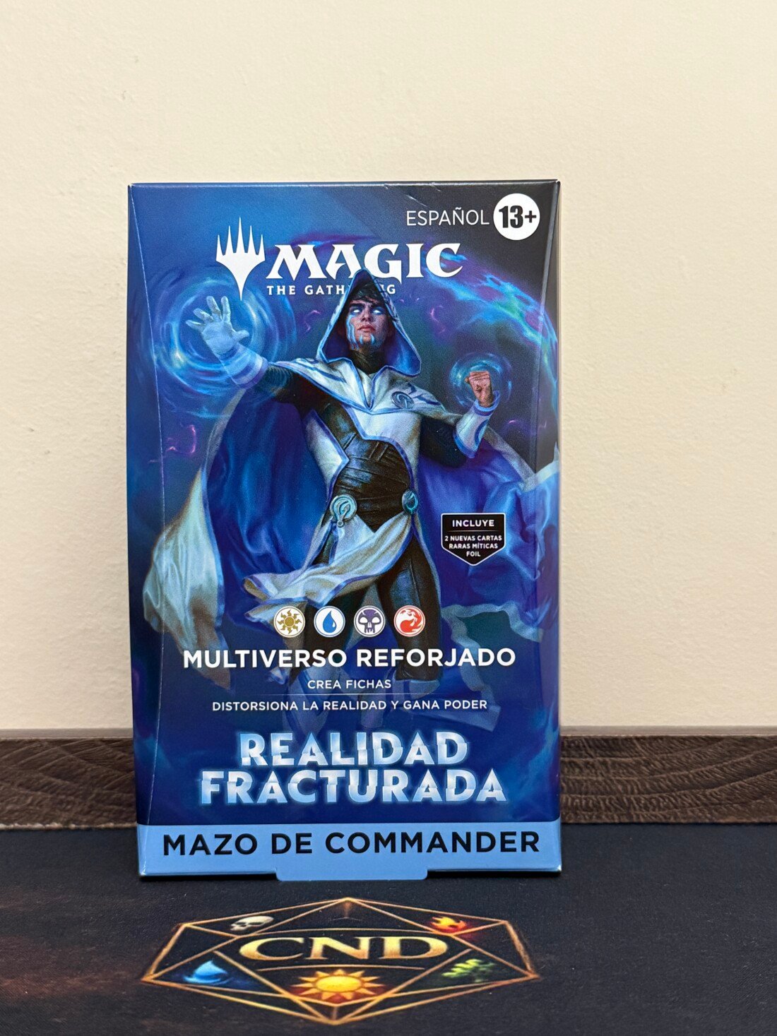 Mazo Commander Multiverso reforjado de Realidad fracturada en español con Jace, producto oficial sellado
