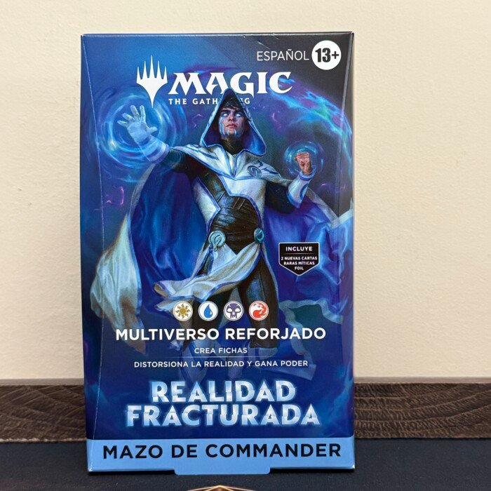 Mazo Commander Multiverso reforjado de Realidad fracturada en español con Jace, producto oficial sellado